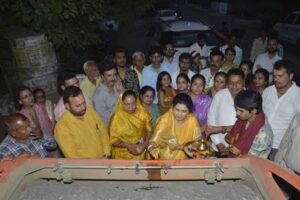 राज्यमंत्री  गौर ने किया 2 करोड़ 24 लाख के डामरीकरण कार्यों का भूमि पूजन