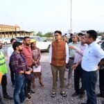 वित्त मंत्री  ओपी चौधरी ने नवा रायपुर में विकास कार्यों का किया निरीक्षण