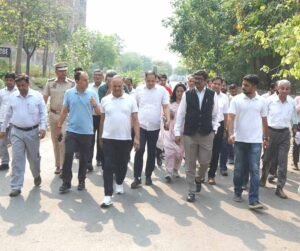 पीएमडीए सीईओ ने पंचकूला में इंफ्रास्ट्रक्चर प्रोजेक्ट का किया ग्राउंड इंस्पेक्शन