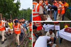 रेल दुर्घटनाओं से निपटने के लिए धनबाद मंडल में मॉक ड्रिल, राहत-बचाव की तैयारियों का परीक्षण