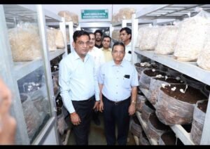 Naresh Kumar Goyal के उदयपुर दौरे में कृषि नवाचार, प्राकृतिक खेती और मशरूम उत्पादन को बढ़ावा देने पर जोर