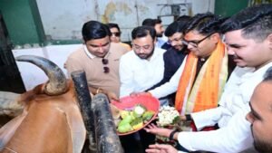 जन्मदिवस के अवसर पर वित्त मंत्री  ओपी चौधरी ने की गौ-सेवा, संरक्षण के प्रयासों को सराहा