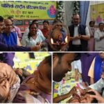 रांची में पल्स पोलियो अभियान शुरू, महापौर ने बच्चों को पिलाई दो बूंद जिंदगी की