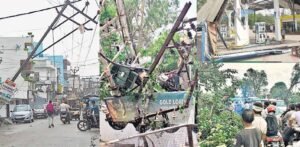 बरेली में आंधी का कहर: 419 बिजली पोल टूटे, 23 ट्रांसफार्मर फेल, शहर अंधेरे में