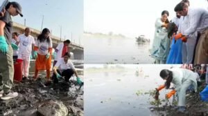 रेखा गुप्ता ने यमुना सफाई अभियान में लिया हिस्सा, जनभागीदारी पर दिया जोर