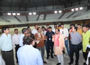 बहतराई खेल प्रशिक्षण केन्द्र में निर्माण और मरम्मत के कार्यों में देरी पर भड़के उप मुख्यमंत्री  अरुण साव