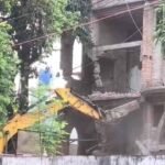 रायपुर के सेंट पॉल स्कूल परिसर में चला बुलडोजर, सामुदायिक भवन की आड़ में चर्च निर्माण का आरोप