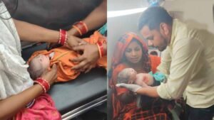 108 एम्बुलेंस में गूंजी किलकारी, महिला ने रास्ते में दिया बच्चे को जन्म, मां-बच्चा सुरक्षित