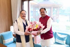 CM साय ने जेपी नड्डा से की मुलाकात, स्वास्थ्य सेवाओं और खाद-बीज उपलब्धता पर हुई अहम चर्चा