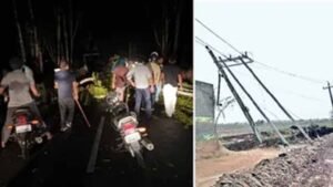 हरियाणा में मौसम का कहर, ब्लैकआउट के बीच फतेहाबाद में आंधी से सैकड़ों पेड़ और खंभे गिरे