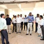 लोक निर्माण विभाग के सचिव ने निर्माणाधीन कंपोजिट बिल्डिंग के कार्यों का किया निरीक्षण