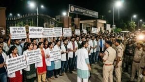 पन्ना की मेडिकल छात्रा की संदिग्ध मौत से हड़कंप, नाराज छात्रों ने किया जमकर हंगामा