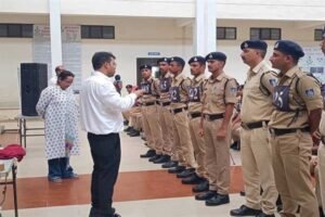 पुलिस प्रशिक्षण शाला उज्जैन में नव आरक्षकों को नशामुक्त समाज निर्माण का दिया गया संदेश