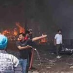 जालंधर के गोदाम में भीषण आग, तेज हवाओं के बीच दमकल की मशक्कत से टला बड़ा हादसा