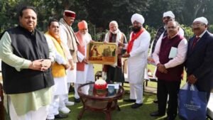 पंजाब पहुंचे पद्मश्री संत निरंजन दास, एयरपोर्ट पर हुआ भव्य स्वागत