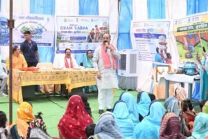 सुशासन तिहार में उप मुख्यमंत्री  अरुण साव निकले फील्ड पर, कार्यों की धीमी प्रगति पर जताई नाराजगी