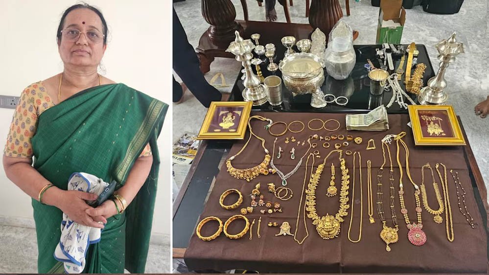 कर्नाटक में लोकायुक्त का बड़ा एक्शन! कृषि अधिकारी पुष्पा के घर छापे में सोना-नकदी बरामद, जांच जारी