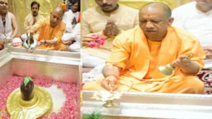 मुख्यमंत्री योगी आदित्यनाथ ने लोकमंगल की कामना के साथ काल भैरव व काशी विश्वनाथ मंदिर में किए दर्शन