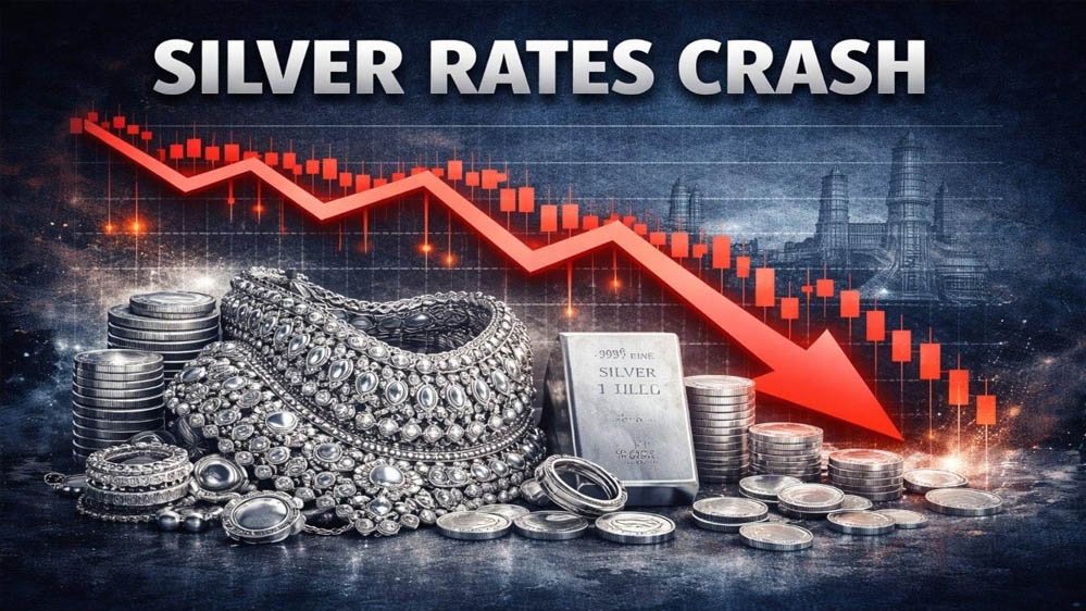 Silver Price Crash: 3 दिन में ₹8,400 टूटी चांदी, जानिए आज 10 ग्राम 24 कैरेट सोने का ताजा भाव