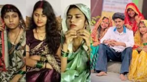 अमरोहा में तीन बहनों ने एक युवक से की शादी, सोशल मीडिया पर मचा बवाल