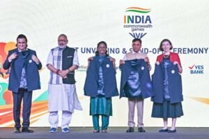 ग्लासगो कॉमनवेल्थ गेम्स के लिए रवाना हुआ भारतीय दल, खिलाड़ियों को मिली भव्य विदाई