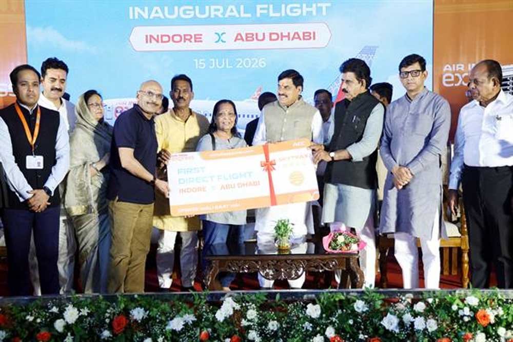 इंदौर से आबू धाबी अब सिर्फ सवा तीन घंटे की दूरी पर, पर्यटन को नए पंख लगाएगी यह हवाई सेवा : मुख्यमंत्री डॉ. यादव