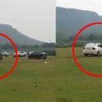 सूरजपुर के पर्यटन स्थल पर कार से खतरनाक स्टंट, युवकों का वीडियो चर्चा में