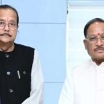 मुख्यमंत्री  विष्णु देव साय से झारखंड के वित्त मंत्री  राधाकृष्ण किशोर ने की सौजन्य भेंट