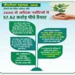 रोपने के लिए प्रदेश की 2600 से अधिक नर्सरियों में 57.62 करोड़ पौधे तैयार