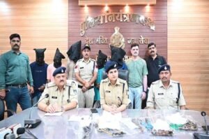 शाजापुर पुलिस ने डकैती की तैयारी विफल की