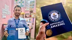 सीयूजे के छात्र कौशिक ने बनाया गिनीज वर्ल्ड रिकॉर्ड, विश्वविद्यालय का नाम किया रोशन