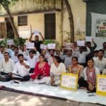 eHRMS और महिला सुरक्षा के मुद्दे पर कृषि विस्तार अधिकारी संघ का कलम बंद आंदोलन