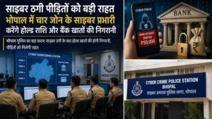 साइबर ठगी पीड़ितों को बड़ी राहत, भोपाल में चार जोन के साइबर प्रभारी करेंगे होल्ड राशि और बैंक खातों की निगरानी