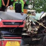 पाली में बस-पिकअप की आमने-सामने भिड़ंत, दो गंभीर घायल