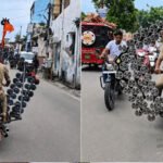 बाइक में 1-2 नहीं लगे थे 500 हॉर्न! पुलिस ने लिया एक्शन, Video हुआ वायरल