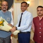 राज्यपाल  रमेन डेका से एम्स के कार्यपालक निदेशक ने की सौजन्य मुलाक़ात