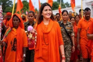 विधायक भावना बोहरा के नेतृत्व में अमरकंटक से नर्मदा जल लेकर निकली कांवड़ यात्रा