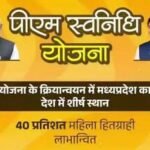 पीएम स्वनिधि योजना के क्रियान्वयन में मध्यप्रदेश देश में प्रथम