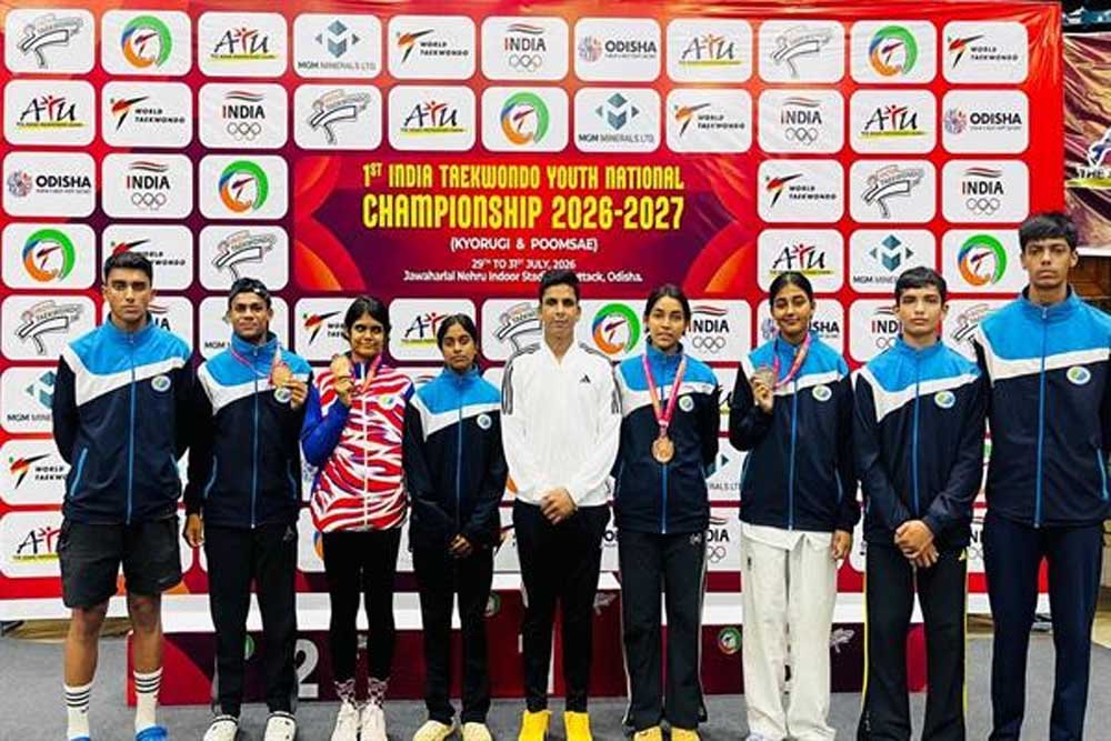 राष्ट्रीय ताइक्वांडो चैंपियनशिप में मध्यप्रदेश अकादमी का शानदार प्रदर्शन