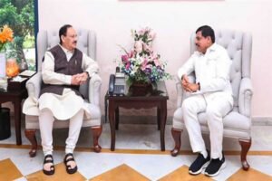 मुख्यमंत्री डॉ. यादव ने केन्द्रीय मंत्री नड्डा से भेंट की