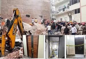 सत्य निकेतन में जर्जर बिल्डिंग पर MCD की कार्रवाई, पहले गर्डर से दिया गया सहारा