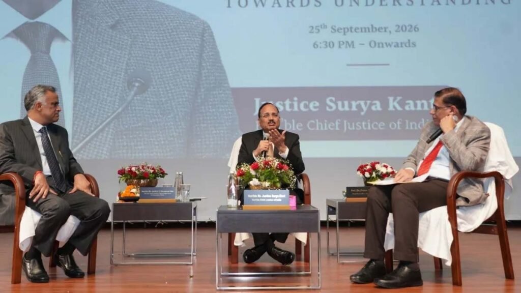 CJI सूर्यकांत बोले- शांतिपूर्ण प्रदर्शन छात्रों का मौलिक अधिकार, पुलिस बल प्रयोग पर अदालतें नहीं रहेंगी मूकदर्शक