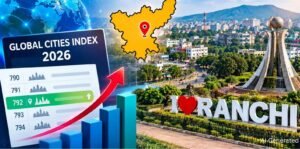 Oxford Global Cities Index 2026: रांची की रैंकिंग में बड़ा सुधार, 74 पायदान चढ़कर 792वें स्थान पर
