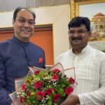 अल्पसंख्यक आयोग के अध्यक्ष  मोहसिन रज़ा ने प्रदेश संगठन महामंत्री  धर्मपाल सिंह जी से की भेंट