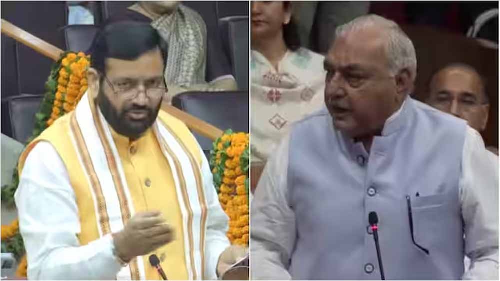 हरियाणा सदन में CM का हुड्डा पर तंज, बोले- कोहनी मारकर पुलिस की कमर तोड़ दी