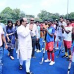 छत्तीसगढ़ हॉकी लीग : चयन ट्रायल के पहले दिन 223 खिलाड़ी उतरे मैदान पर, उप मुख्यमंत्री  अरुण साव ने खिलाड़ियों से की मुलाकात