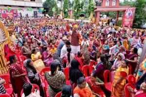 नरेला रक्षाबंधन महोत्सव का दूसरा दिन: 36 हज़ार 854 बहनों ने मंत्री  सारंग को बांधी राखी