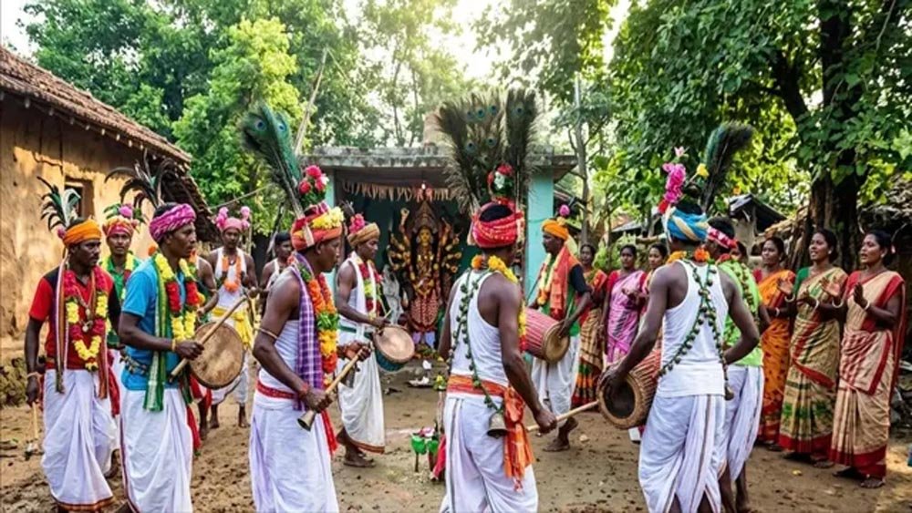 झारखंड में अनोखे अंदाज में मनाया जाता है दासाय पर्व, दुर्गा पूजा पर आदिवासी देते हैं भाईचारे का संदेश