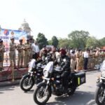 जयपुर पहुंची राष्ट्रीय बाइक रैली, डीजीपी ने हरी झंडी दिखाकर अजमेर के लिए किया रवाना