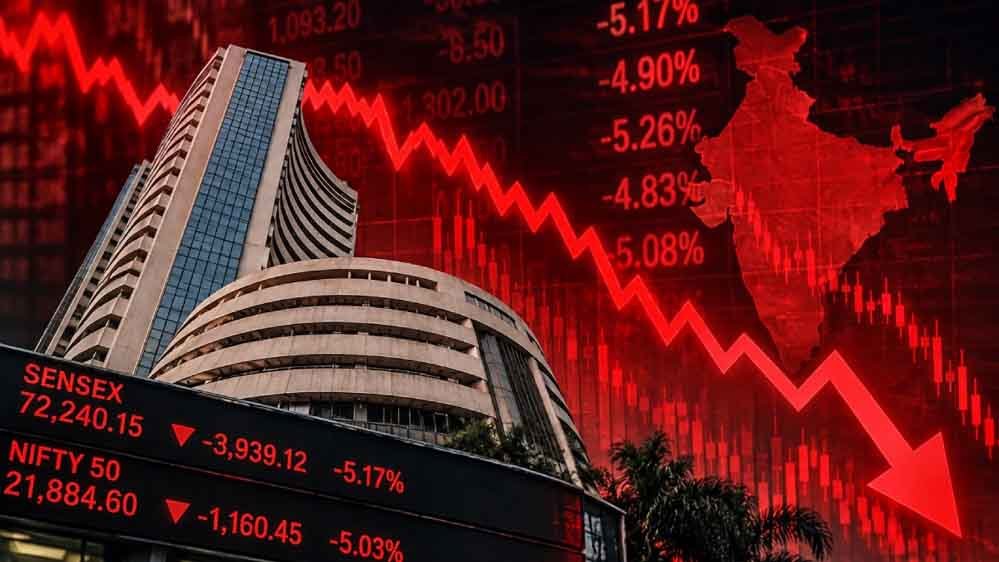 शेयर बाजार में खुलते ही हाहाकार, सेंसेक्स 700 अंक लुढ़का; इन स्टॉक्स में मची भगदड़